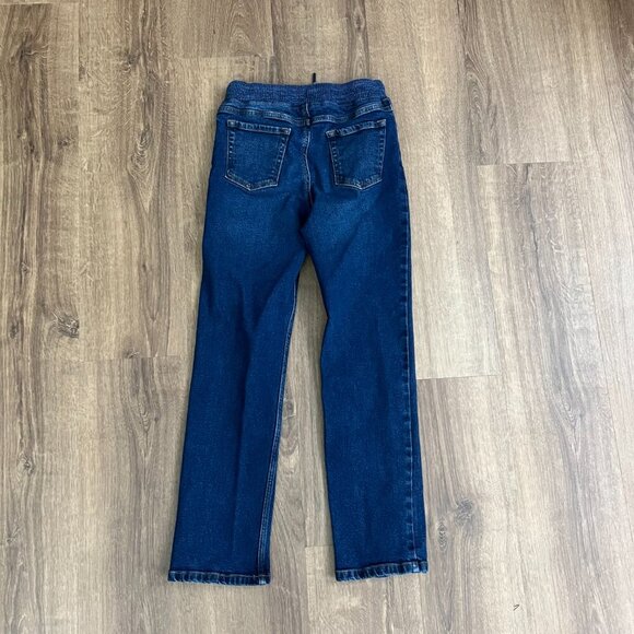 Lands End Straight Leg Boys Jeans Comfort Waist Drawstring Sz L (10-12) - Picture 5 of 8